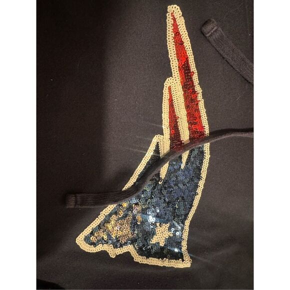 VS pink xNFl new england patriots pullover hooded sweatshirt- hoodie bling - Picture 4 of 4